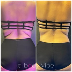 A Body Vibe - Bra bulge reduction from 30 minutes of slimming gel and infrared sauna