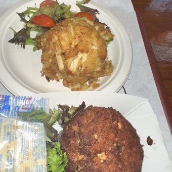 Lexington Market - Lump crab cake and salmon cake - Public Markets Near Me - Baltimore, Maryland