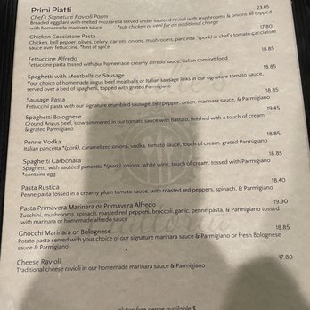 Rosalie's Trattoria - Menu - Italian Near Me - Wilmington, North Carolina Rosalie's Trattoria - Menu - Italian Near Me - Wilmington, North Carolina