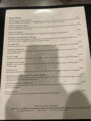 Menu photo 1 Rosalie's Trattoria Wilmington, NC Menu photo 1 Rosalie's Trattoria Wilmington, NC
