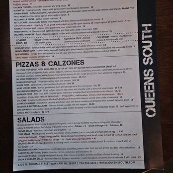 Queens South Bar and Grill - Menu - Sports Bars Near Me - Waxhaw, North Carolina Queens South Bar and Grill - Menu - Sports Bars Near Me - Waxhaw, North Carolina