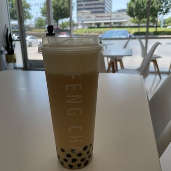 Feng Cha - Addison - Classic milk tea w/ milk cheese foam and "extra tapioca" - Bubble Tea Near Me - Dallas, Texas Feng Cha - Addison - Classic milk tea w/ milk cheese foam and "extra tapioca" - Bubble Tea Near Me - Dallas, Texas