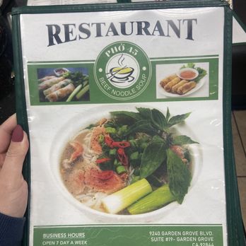 Pho 45 - Vietnamese Near Me - Garden Grove, California Pho 45 - Vietnamese Near Me - Garden Grove, California