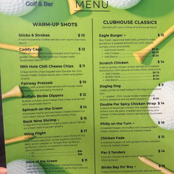 Double Par Golf & Bar - Menu - Golf Near Me - Virginia Beach, Virginia