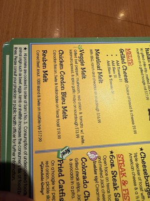 Menu photo 2 Sam's No 3 - Glendale Glendale, CO Menu photo 2 Sam's No 3 - Glendale Glendale, CO