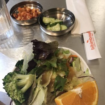 Bibimbowl - Side house salad, kimchi and pickled cucumber - Korean Near Me - Sunnyvale, California