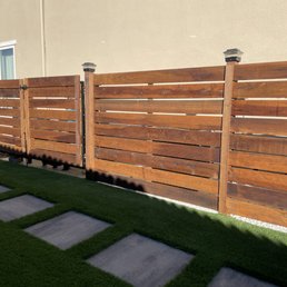 a view of a wooden fence