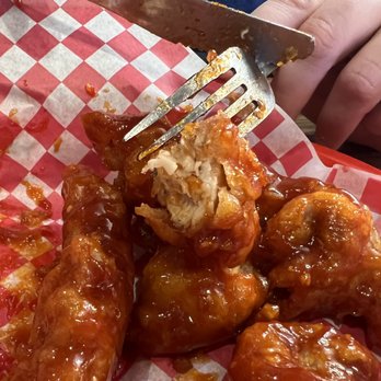 Oppa Chicken - Look at how juicy the chicken is!!! - Korean Near Me - Sioux Falls, South Dakota
