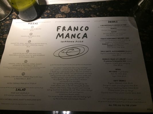 Menu photo 4 Franco Manca London, XGL Menu photo 4 Franco Manca London, XGL