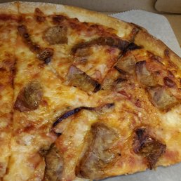 SUPER thinly sliced "sausage" not worth the upcharge.