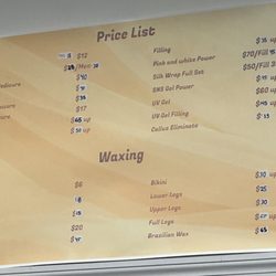 Shining Nails & Spa - Weehawken - Menu