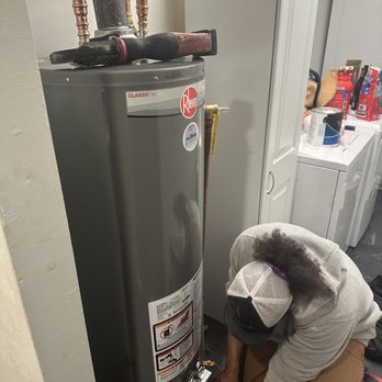 BlueBird Plumbing Heating and Air - One of journeyman plumbers install a 40gal water heater - Heating & Air Conditioning/HVAC Near Me - Colorado Springs, Colorado BlueBird Plumbing Heating and Air - One of journeyman plumbers install a 40gal water heater - Heating & Air Conditioning/HVAC Near Me - Colorado Springs, Colorado
