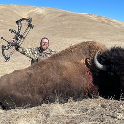 Bill C taking a buffalo at Bitter Water