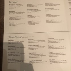 Pizzeria Testa - Menu