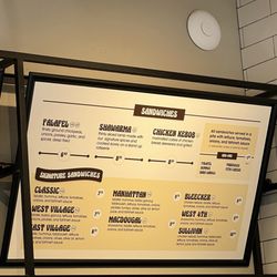 Mamoun's Falafel - Menu