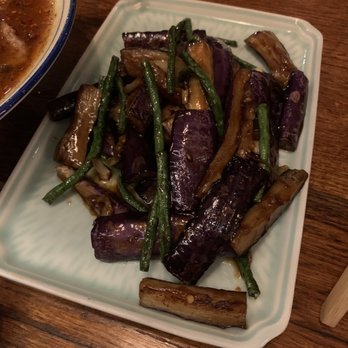 Mountain House - Sauteed Chinese Long Beans with Eggplant - Szechuan Near Me - Queens, New York Mountain House - Sauteed Chinese Long Beans with Eggplant - Szechuan Near Me - Queens, New York