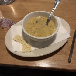 Blue Moose Pizza - Poblano soup - excellent with a kick
