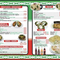 La Guadalupana Mini Mart II - Menu