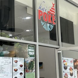 Exterior outside entrance of Kai Poke Waikiki - Honolulu, Hawaii Exterior outside entrance of Kai Poke Waikiki - Honolulu, Hawaii