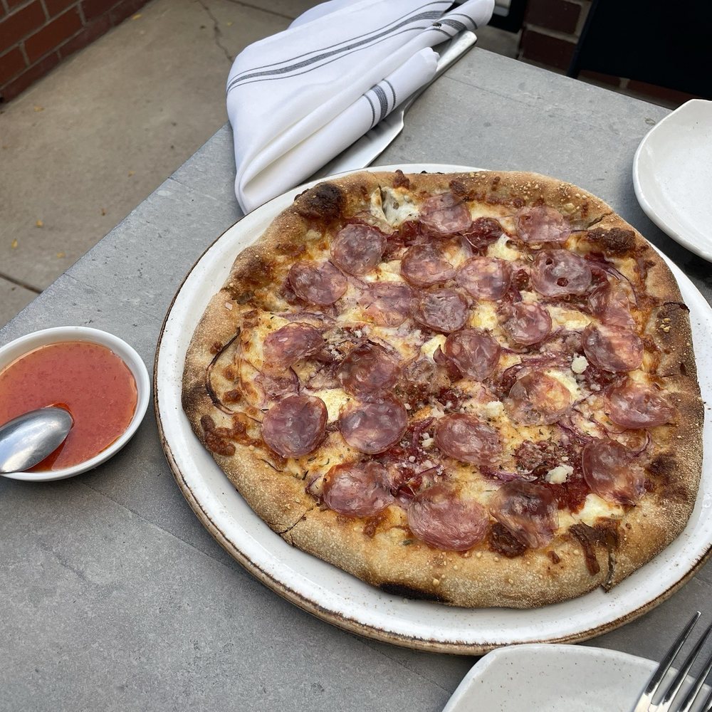 The Greenwich - Calabrese & hot honey pizza - Cocktail Bars Near Me - Denver, Colorado The Greenwich - Calabrese & hot honey pizza - Cocktail Bars Near Me - Denver, Colorado