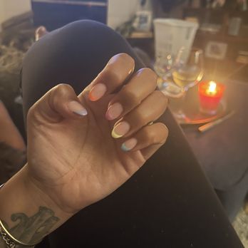 Ace Nail Shop - Pastel gel mani (with acrylics) absolutely perfect - Nail Salons Near Me - Mill Valley, California Ace Nail Shop - Pastel gel mani (with acrylics) absolutely perfect - Nail Salons Near Me - Mill Valley, California