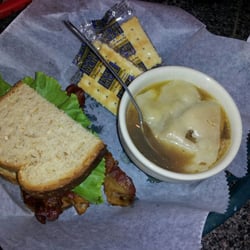 1/2 blt & a cup of french onion soup