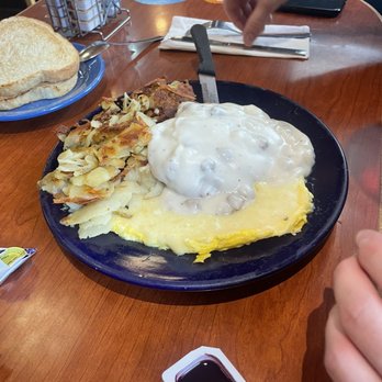 Sam's No 3 - Country Fried Chicken & Eggs- so juicy and flavorful e - Breakfast & Brunch Near Me - Denver, Colorado