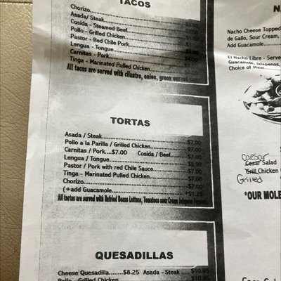 Menu photo 4 Casa del Taco Framingham, MA