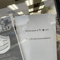 Sally Beauty - I got here at 640 and saw this, now I have to wait 30 mins ??