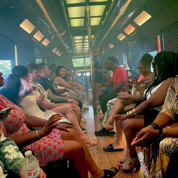 Cali Party Bus - The 40 seater. We had 31 people on board. We could have easily had 40, comfortably. 5 star company. - Party Bus Rentals Near Me - Oakland, California Cali Party Bus - The 40 seater. We had 31 people on board. We could have easily had 40, comfortably. 5 star company. - Party Bus Rentals Near Me - Oakland, California