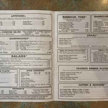 William's Barbecue - June 2020 Menu - Barbeque Near Me - Cullman, Alabama