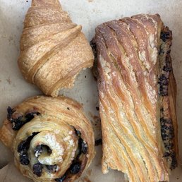 The Vennoiserie!  Pain au raisin pain suisse and croissant.