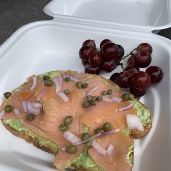 Queen Bee Cafe - Avocado lox toast - Coffee & Tea Near Me - Clyde Hill, Washington