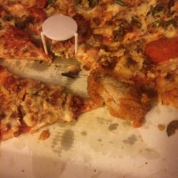 Wood Oven Pizza - Awful. In New York City this would be an insult. The cutlinary expression of 'fuck you'.