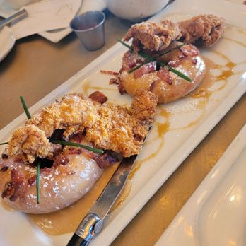 Great Maple - Maple bacon doughnuts & fried chicken = sweet & savory dream! - New American Near Me - Newport Beach, California Great Maple - Maple bacon doughnuts & fried chicken = sweet & savory dream! - New American Near Me - Newport Beach, California