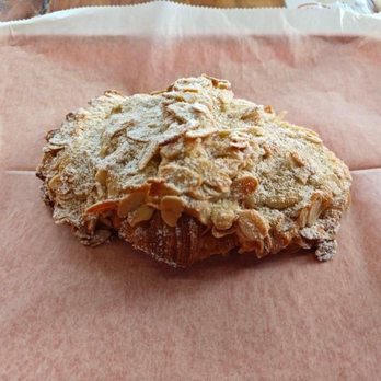 Cafe W Bakery and Desserts - Almond Croissant - Cafes Near Me - Flushing, New York
