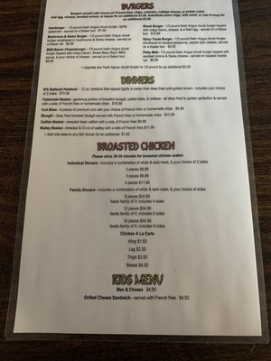 Menu photo 3 New Shack Tavern Cedar Rapids, IA