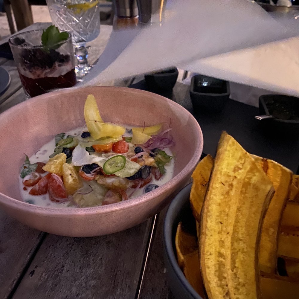Philosophy - Passion fruit and shrimp ceviche - Mexican Near Me - Tulum, ROO