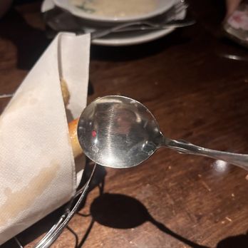 Olive Garden Italian Restaurant - Dirty silverware - Italian Near Me - Cypress, Texas Olive Garden Italian Restaurant - Dirty silverware - Italian Near Me - Cypress, Texas