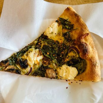 Pizza Kaiju - White cheese pizza with spinach, mushrooms and red onions. $5.00 - Pizza Near Me - San Diego, California Pizza Kaiju - White cheese pizza with spinach, mushrooms and red onions. $5.00 - Pizza Near Me - San Diego, California