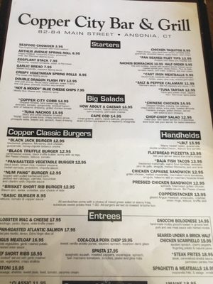 Menu photo 4 Copper City Bar & Grill Ansonia, CT
