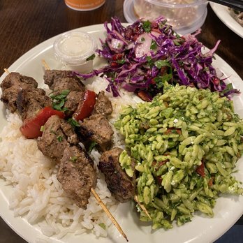 Sassool - Large kabob platter with two sides - Lebanese Near Me - Raleigh, North Carolina