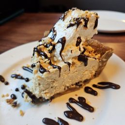 Peanut butter pie. Tasted like way to much cream cheese