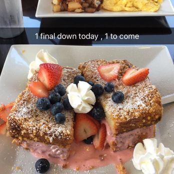 Emle's Restaurant - Stuffed strawberry ricotta French toast! - American Near Me - Northridge, California