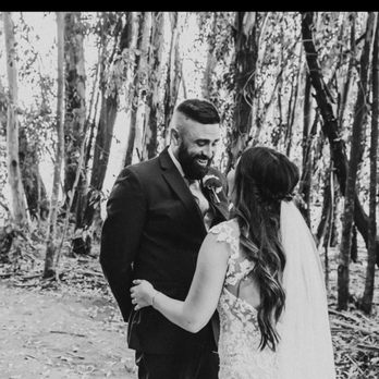 Starlight Grove Events - First look in the eucalyptus tree tunnel with cross at the end. BEAUTIFUL! - Venues & Event Spaces Near Me - Clovis, California