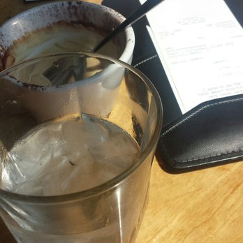Osteria Papavero - Protein in my water next to butterscotch pudding with coca on top. - Italian Near Me - Madison, Wisconsin Osteria Papavero - Protein in my water next to butterscotch pudding with coca on top. - Italian Near Me - Madison, Wisconsin