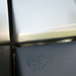 "After" pic of paint. Gerber charged 1.4 hrs but only did 30 min. (Tried to return car with no paint, 30 min later said paint is done.) "After" pic of paint. Gerber charged 1.4 hrs but only did 30 min. (Tried to return car with no paint, 30 min later said paint is done.)