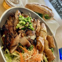 74. BBQ Chicken & Egg Rolls Vermicelli 74. BBQ Chicken & Egg Rolls Vermicelli