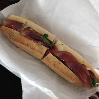 Privito's To Go - Broccoli de Rabe, Sharp Provolone, Prosciutto and Roasted Peppers Chicken Sandwich - Italian Near Me - Clementon, New Jersey