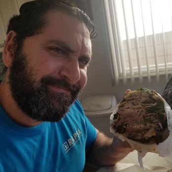 2nd Healthy Eatery - Husband eating the cajun turkey with even more extra roast beef - Delis Near Me - Bellflower, California